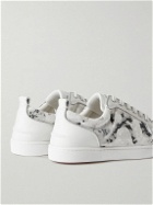 Christian Louboutin - Louis Junior Spikes Orlato Suede and Leather Sneakers - White
