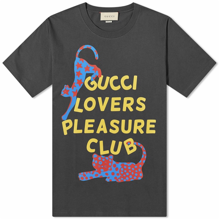 Photo: Gucci Men's Pleasures Club T-Shirt in Black