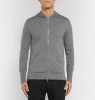 Officine Generale - Merino Wool Zip-Up Hoodie - Men - Gray