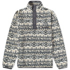 Columbia Men's Helvetia Half Snap Fleece in Ancient Fossil 80S Stripe