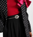 Valentino VLogo crystal-embellished chain belt