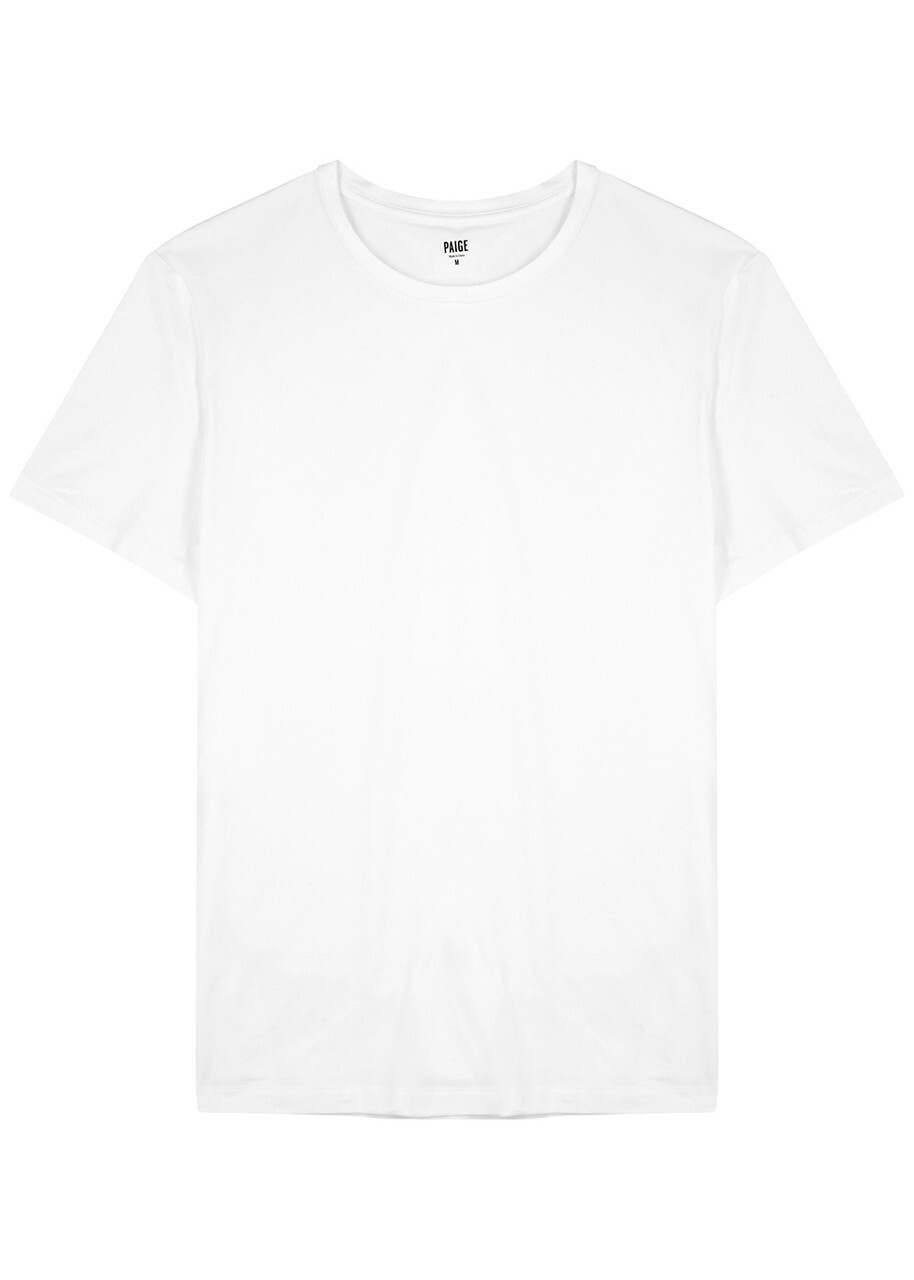 Paige Cash Stretch-jersey T-shirt White