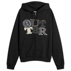 Butter Goods Men's Patchwork Zip Hoodie in Black
