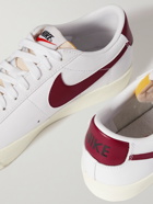 NIKE - Blazer Low '77 Suede-Trimmed Leather Sneakers - White