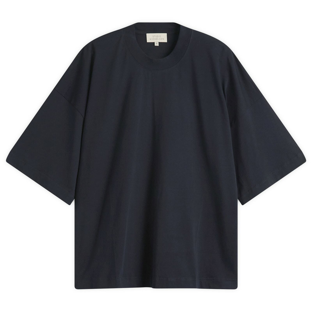 STUDIO NICHOLSON｜ (BRIC SHORT SLEEVE T-SHRIT GREY MARL Bric T-Shirt in Grey Marl | Classic T-Shirt | Studio Nicholson