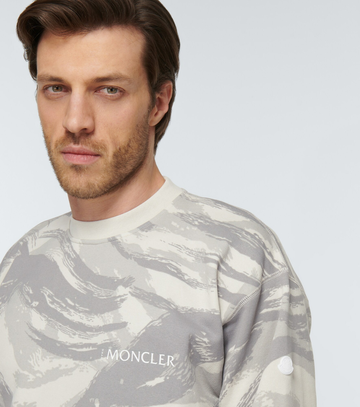 【23AW NEW】MONCLER_men / 4 MONCLER HYKE スウェットシャツ Moncler Genius - 4 Moncler Hyke printed cotton sweatshirt