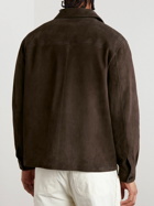 Miles Leon - Suede Shirt Jacket - Brown