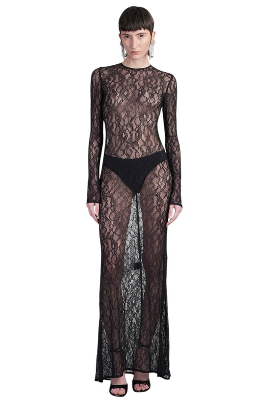Photo: Laneus Dress Woman In Black Polyamide
