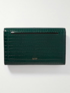 TOM FORD - Croc-Effect Leather Pouch