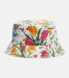 Gucci Floral silk bucket hat