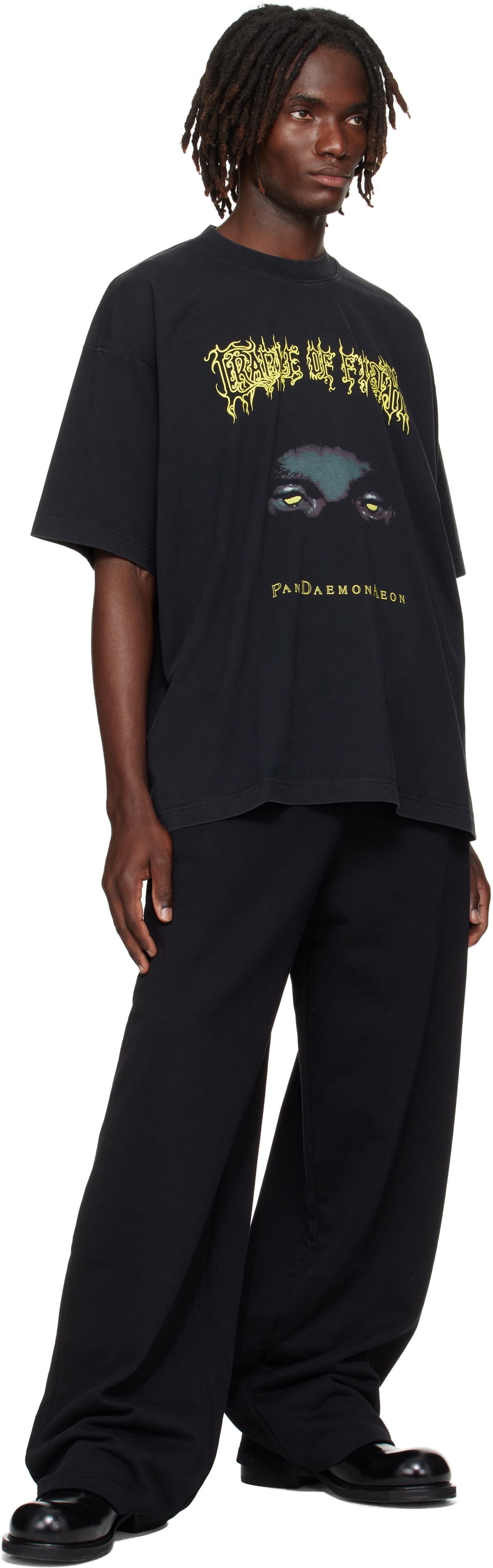 VETEMENTS Black Cradle of Filth 'Pandaemonaeon' Oversized T-shirt