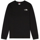 The North Face Men's Long Sleeve Simple Dome T-Shirt in Black