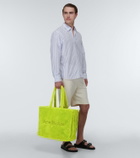 Acne Studios Logo teddy fleece tote bag