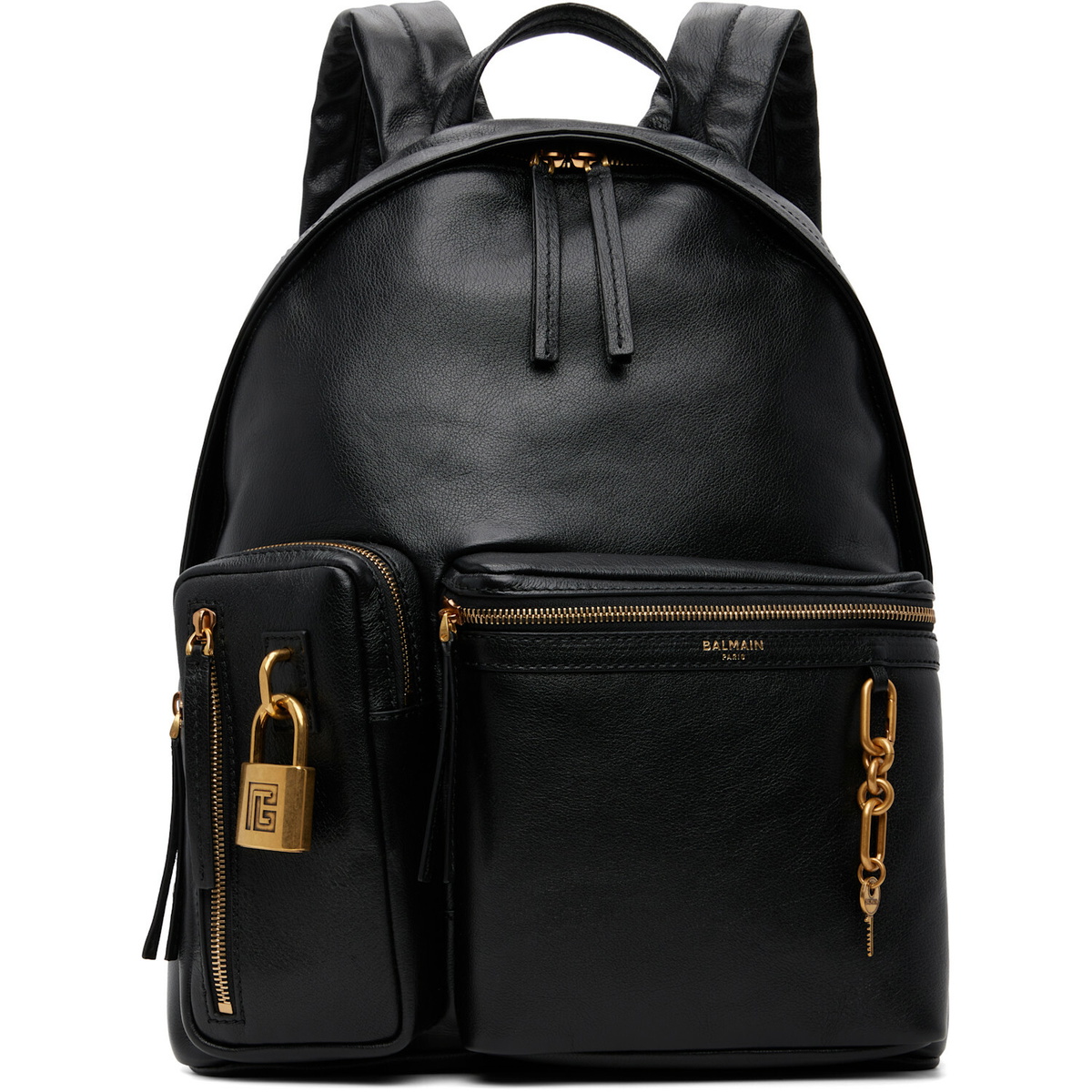 BALMAIN Black Pulse Backpack
