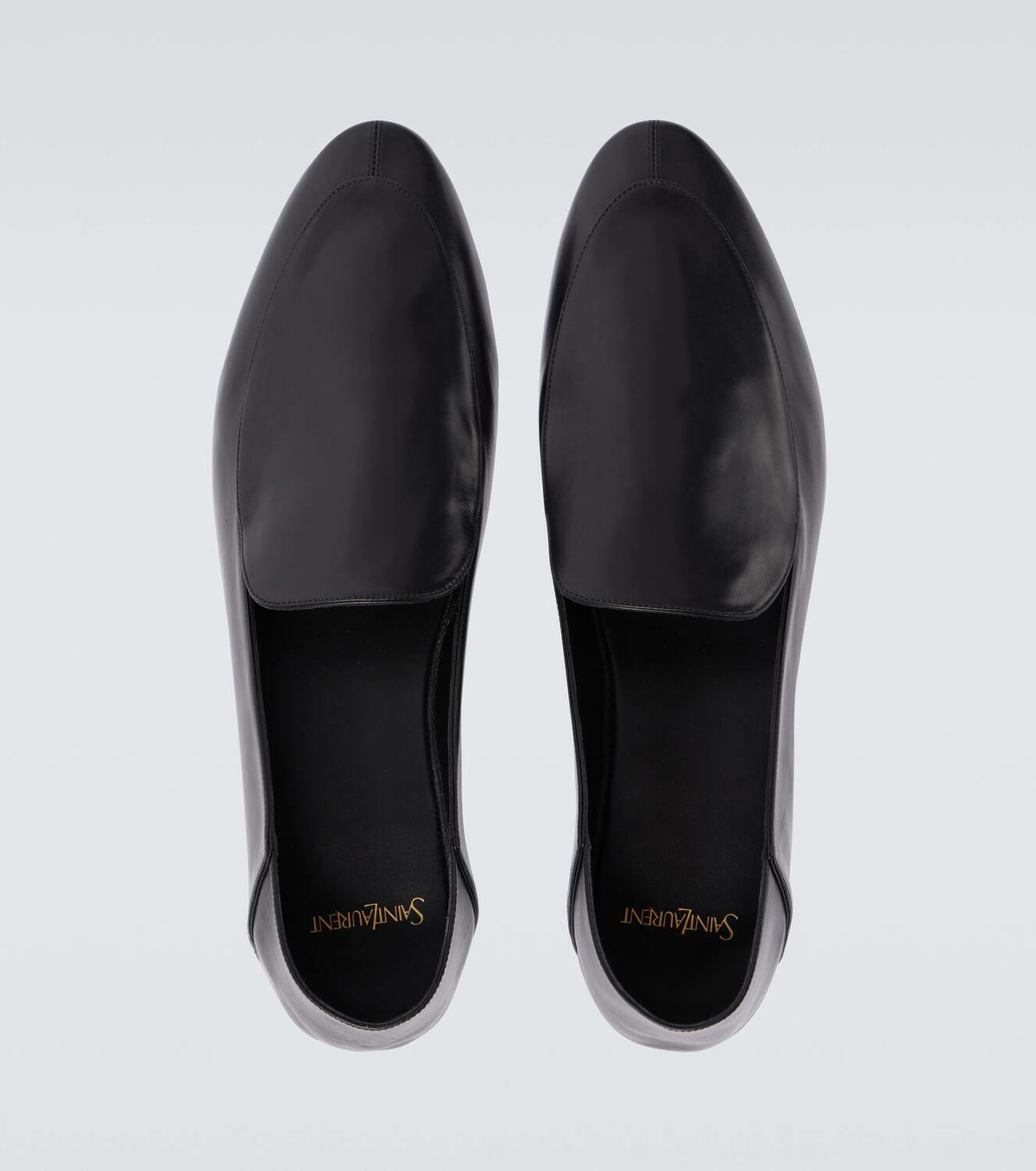 Saint Laurent Alain leather slippers