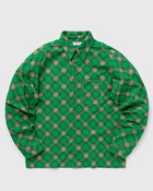 Erl Plaid Corduroy Shirt Woven Green - Mens - Overshirts