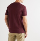 Kiton - Cotton and Cashmere-Blend T-shirt - Burgundy