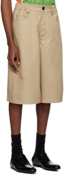 Meryll Rogge Taupe Double Trousers