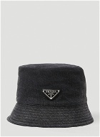 Prada - Denim Bucket Hat in Black