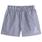 Sporty & Rich Women's Vendome Boxer Shorts in Navy Stripe