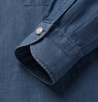 Rubinacci - Cotton-Chambray Shirt - Blue