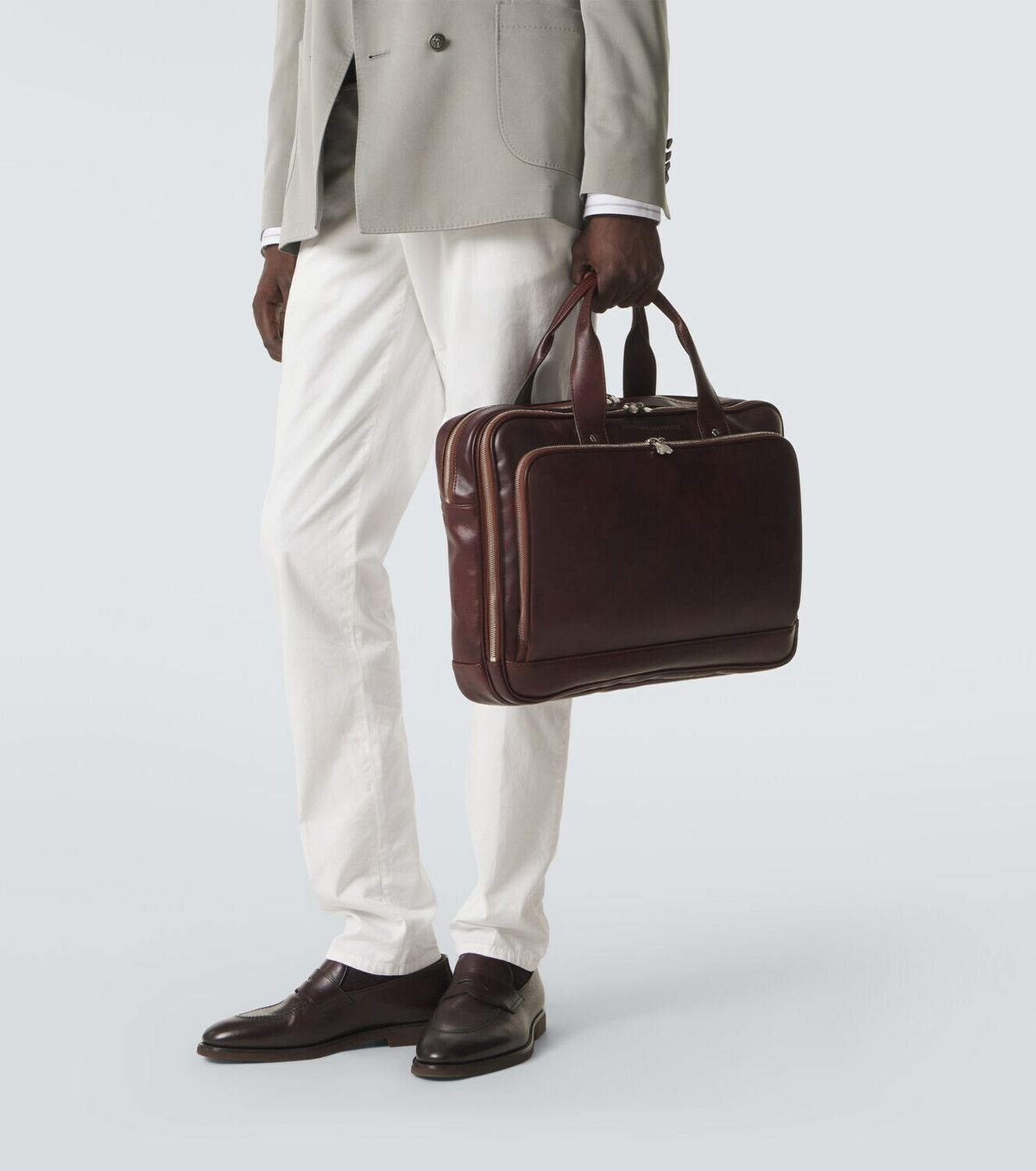 Brunello Cucinelli Leather briefcase