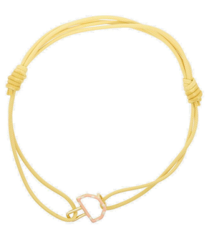 Photo: Aliita Mushroom 9kt gold cord bracelet with enamel
