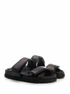 GIA BORGHINI Black perni 11 Flat Sandal