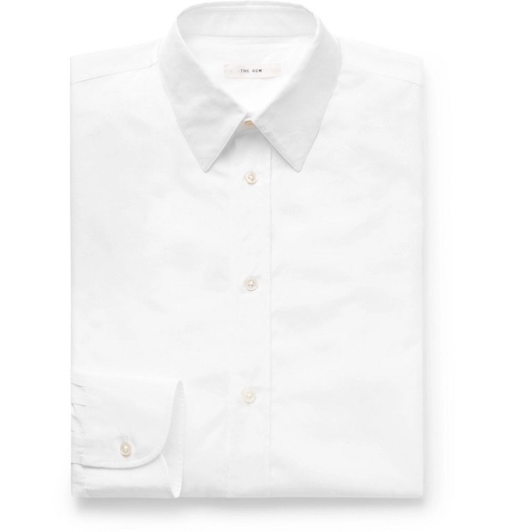 Photo: The Row - Ahmet Sea Island Cotton-Poplin Shirt - White
