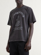 Neighborhood - Printed Cotton-Jersey T-Shirt - Gray