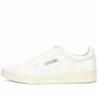 Autry Men's 01 Goat Leather Sneakers in White
