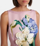 Leo Lin Ali floral-appliqué minidress