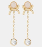 Chloé Crystal-embellished drop earrings