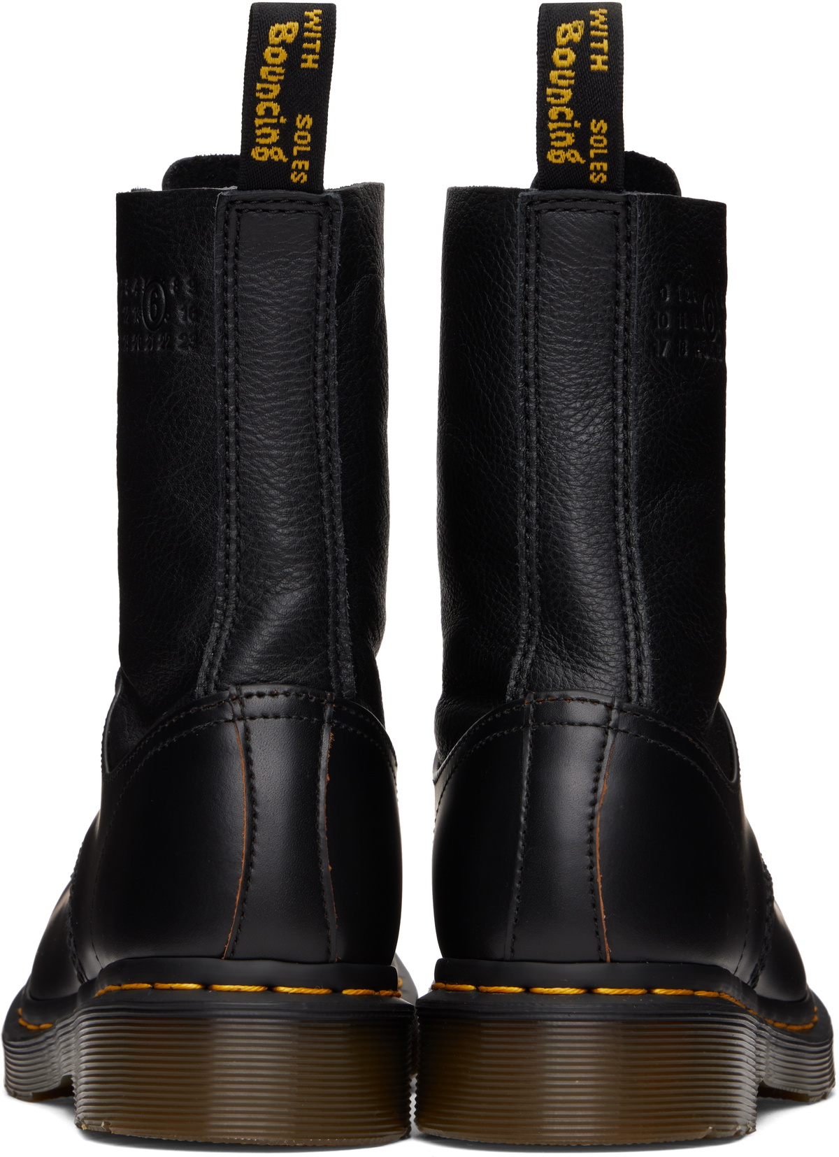 MM6 Maison Margiela Black Dr. Martens Edition 10 Eye Twisted