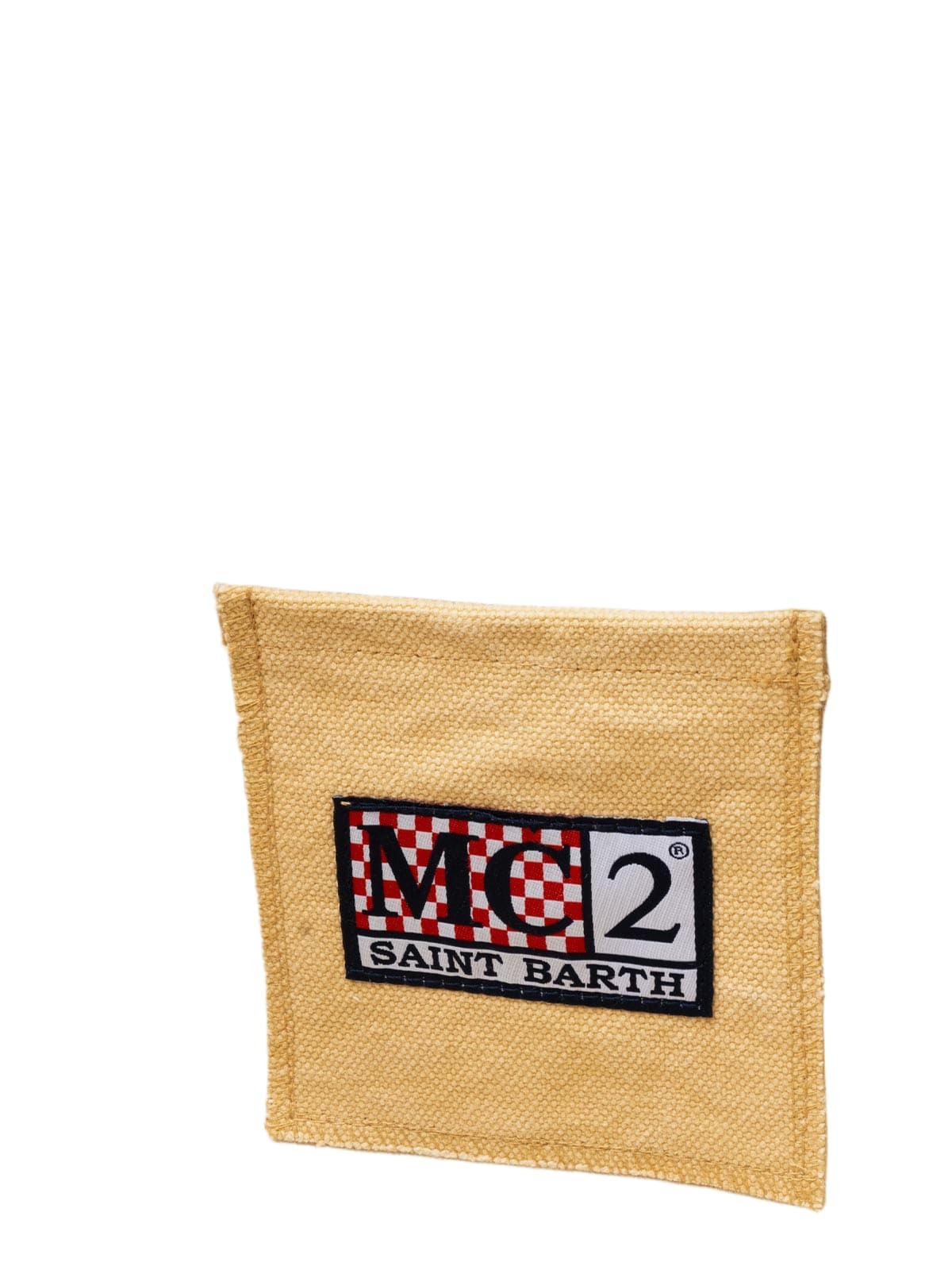 MC2 Saint Barth Beige Cotton Canvas Vanity Tote Bag