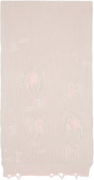 MM6 Maison Margiela Gray & Pink Amended Optical Ribs Scarf