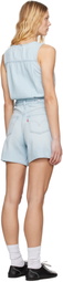 Levi's Blue Vest Denim Romper