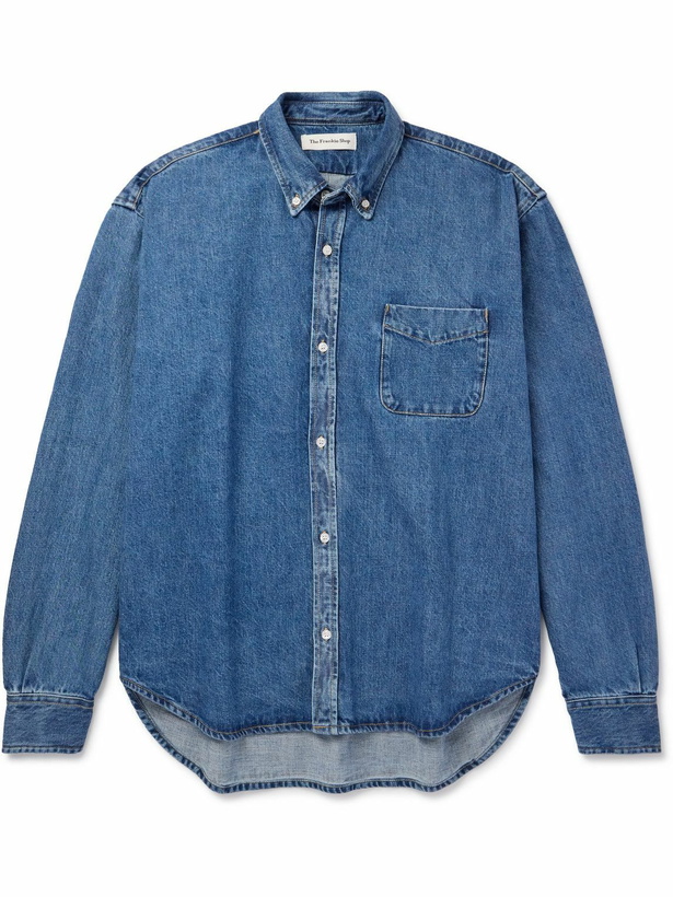 Photo: The Frankie Shop - Sinclair Denim Shirt - Blue