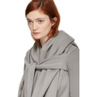 Rick Owens Drkshdw Grey Wrap Hoodie