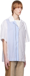 Feng Chen Wang Blue Striped Shirt