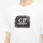 C.P. Company Men's Stitch Logo T-Shirt in Gauze White
