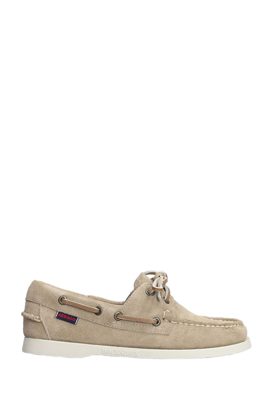 Photo: Sebago Portland Flesh Out Loafers In Taupe Suede