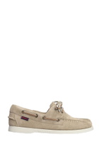 Sebago Portland Flesh Out Loafers In Taupe Suede