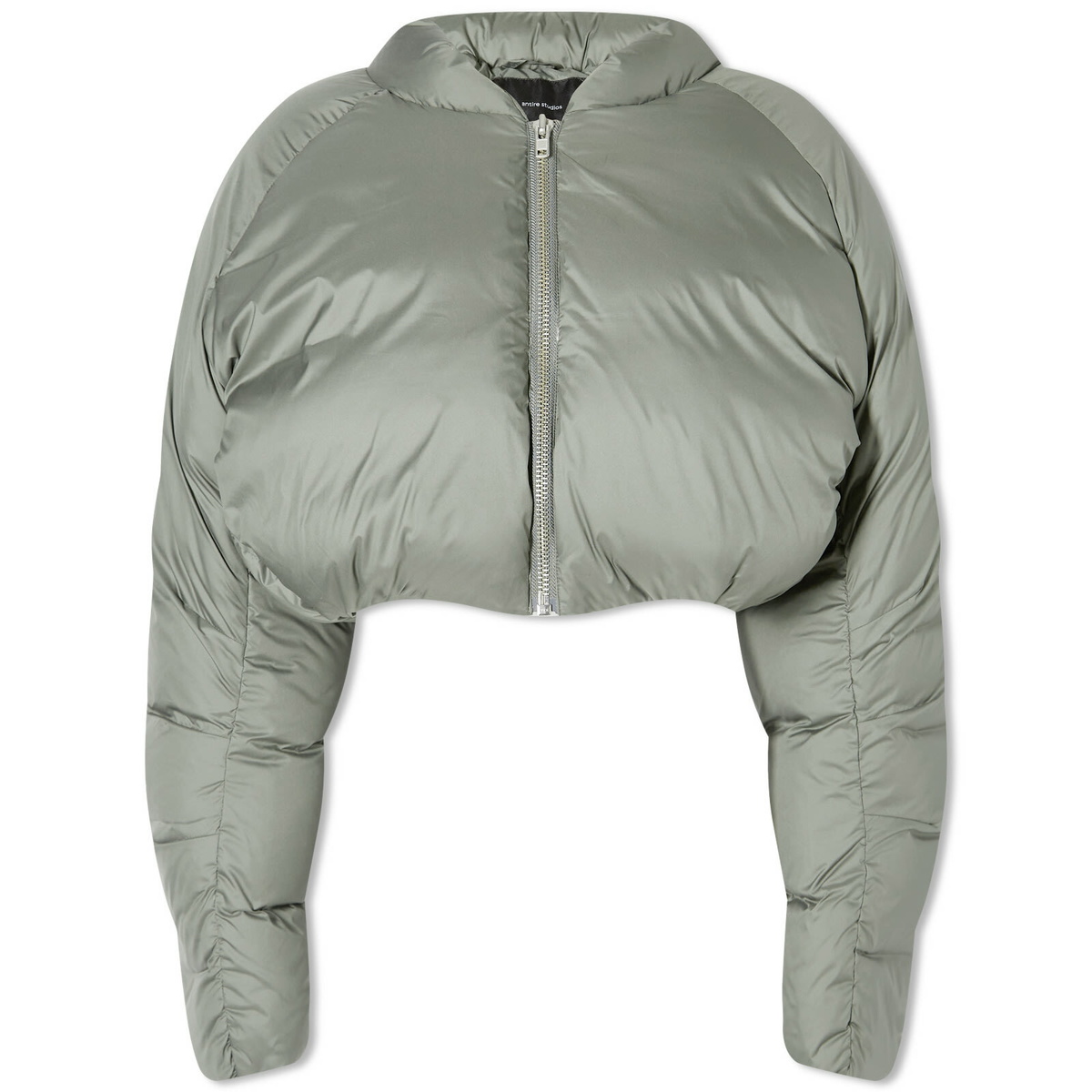 Entire Studios Women's Cropped Pillow Bomber Jacket in Moss Entire Studios Women's Cropped Pillow Bomber Jacket in Moss