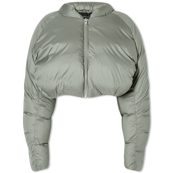Photo: Entire Studios Women's Cropped Pillow Bomber Jacket in Moss