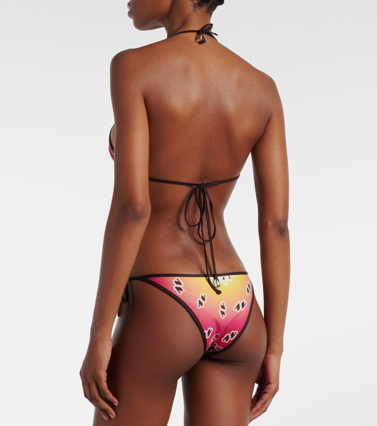 The Attico Printed bikini