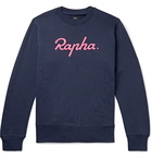 Rapha - Logo-Embroidered Fleece-Back Cotton-Jersey Sweatshirt - Blue