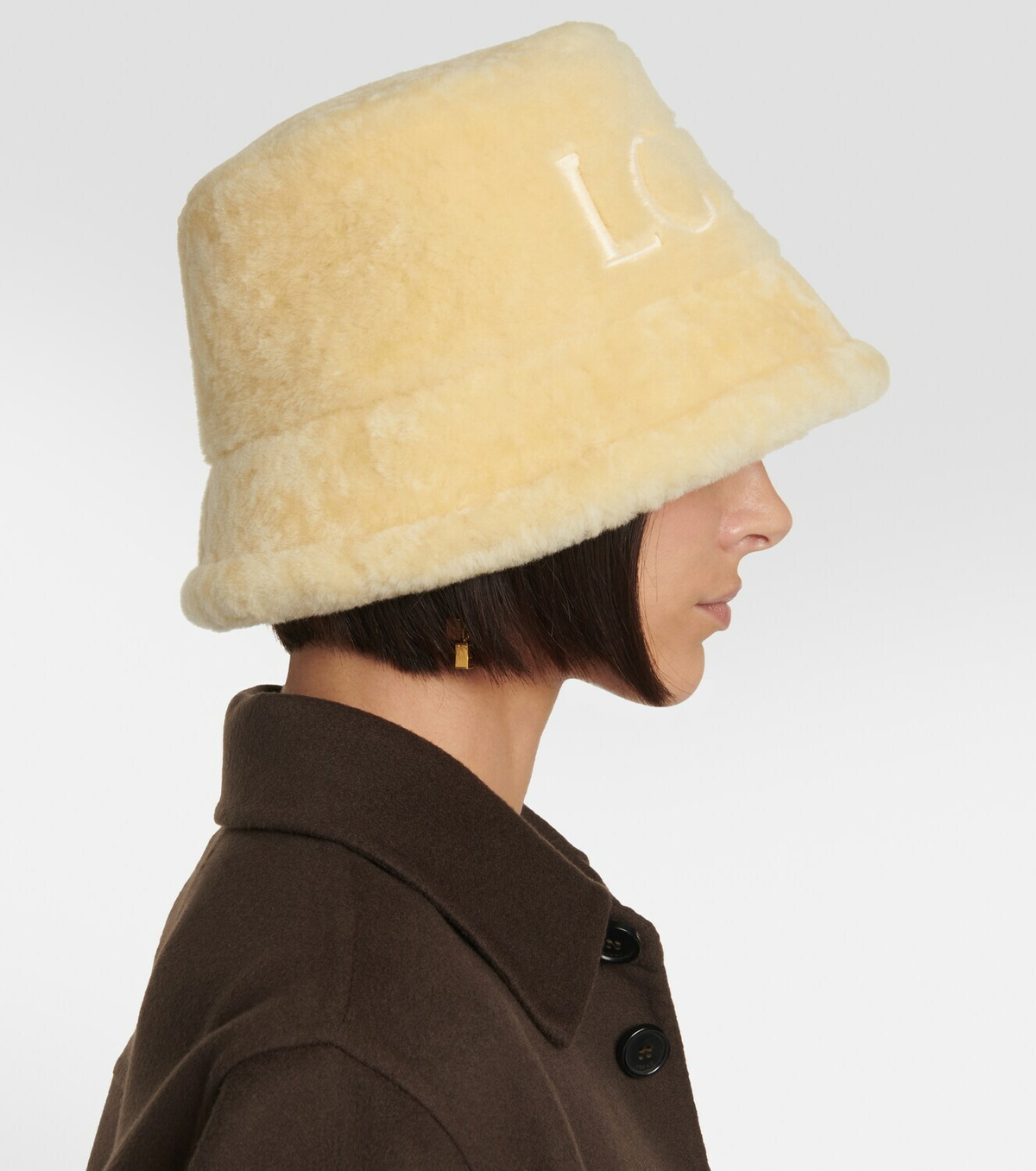 ハット LOEWE SHEARLING BUCKET HAT Loewe Shearling Bucket Hat | italist