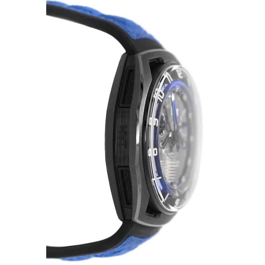 HYT Hastroid H02754-A Meca Fluidic Technology Hand Wind Black Dial Mens Watch H02754-A
