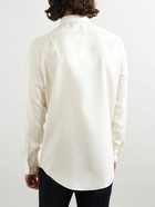 Alexander McQueen - Slim-Fit Printed Silk-Poplin Shirt - Neutrals